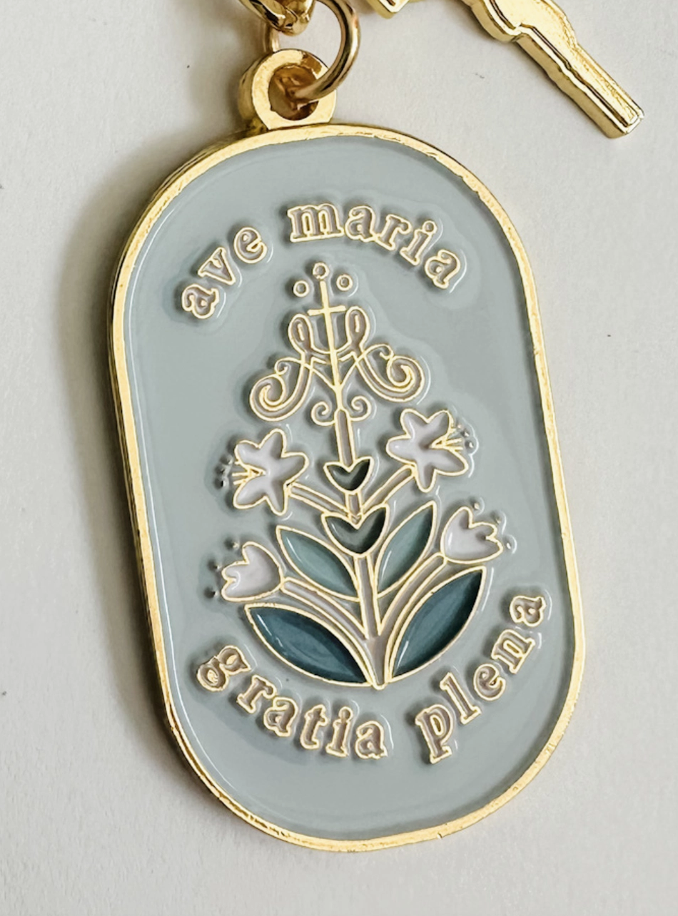 Ave Maria Keychain — theYoungCatholicWoman